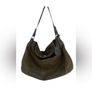 Furla Brown Croc Shoulder Bag